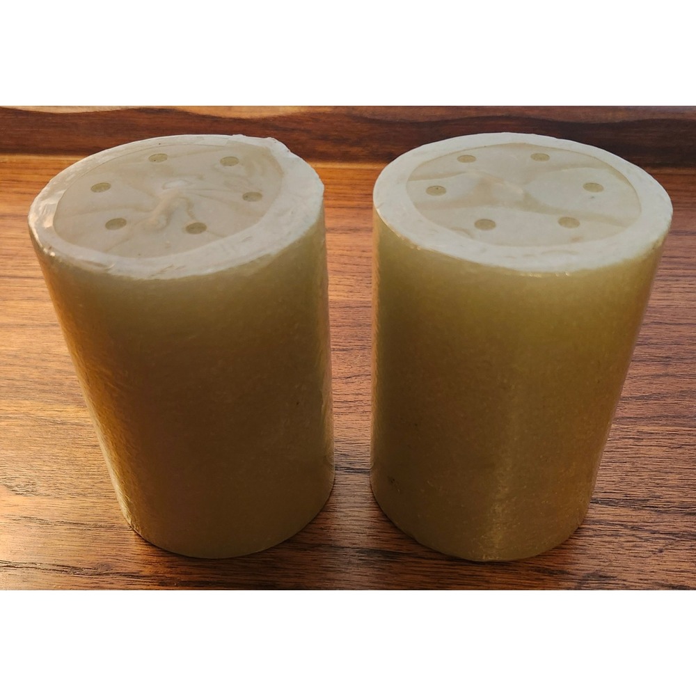 Shaker Hill Candle Company Sage Green Textured Pillar Candles Set of 2 SHS4P-902